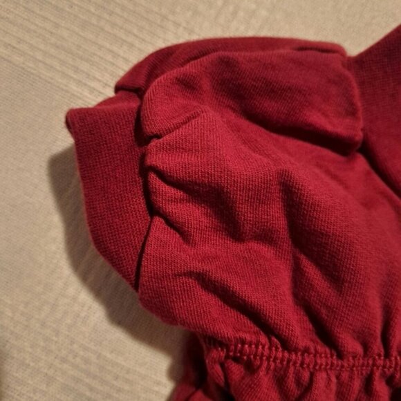 Tea Collection girls 6-12 months maroon dress, VGUC - Picture 2 of 6